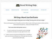 Tablet Screenshot of novel-writing-help.com